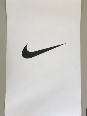 Nike Black Swoosh Minimalist Double Sided Wall Art